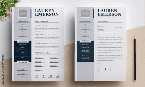 Fototapeta CV Template