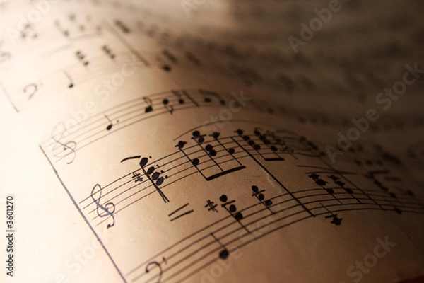 Obraz high contrast music notes