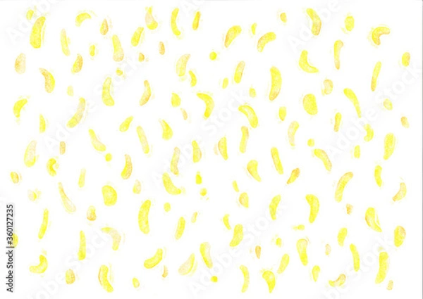 Fototapeta 雨だれ模様少（黄）