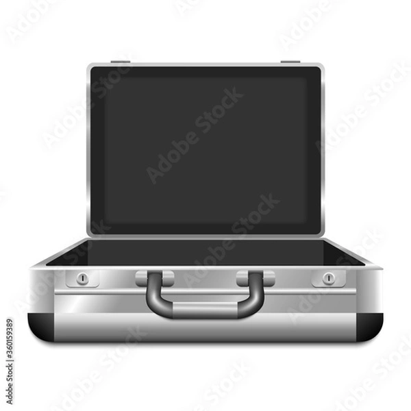 Obraz Vector illustration of a metal case.