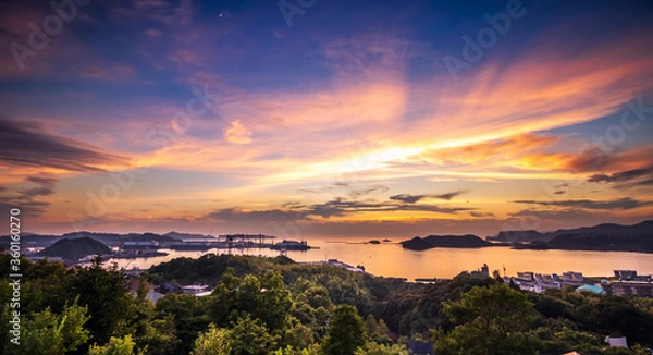 Fototapeta 長崎の夕陽