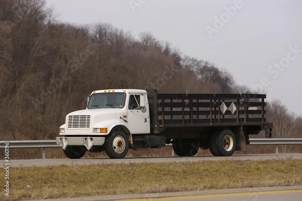 Obraz truck on highway