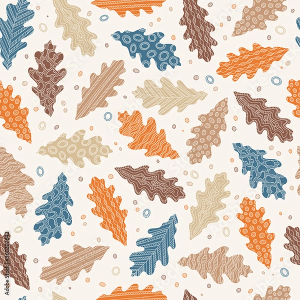 Obraz seamless pattern with autumn leaves