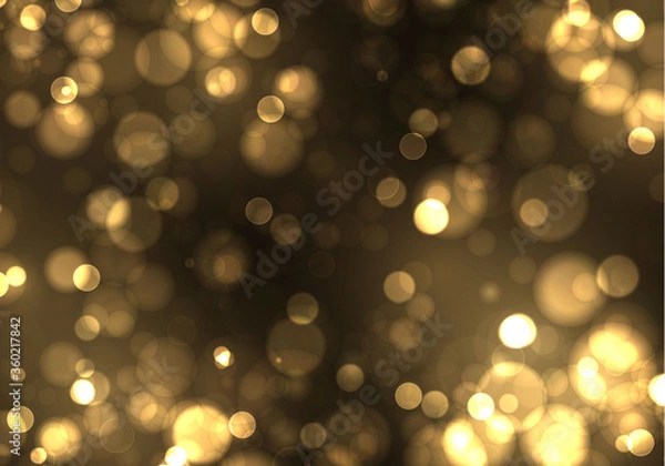 Obraz Gold bokeh blur