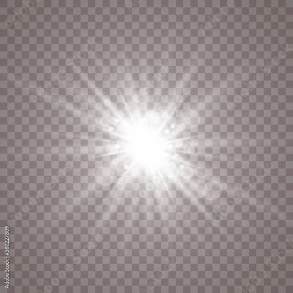 Obraz White sparkles, stars