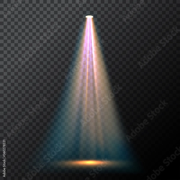 Obraz Light blue spotlight