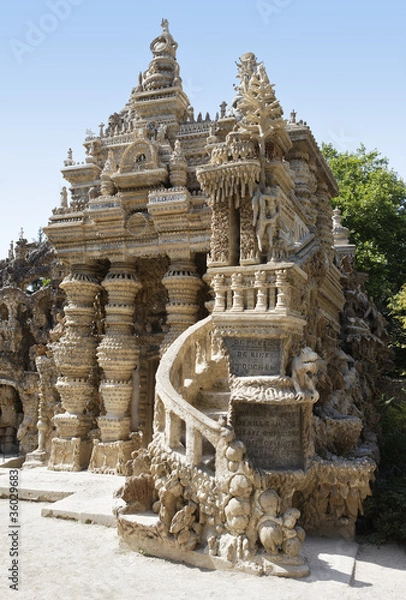 Fototapeta View of Palais Ideal du Facteur Cheval