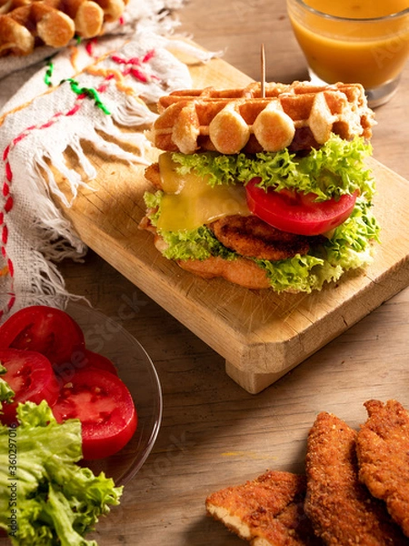 Obraz WAFFLE SANDWICH