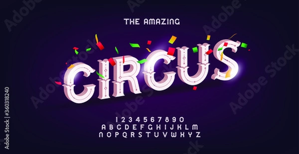 Fototapeta Modern alphabet letters font set. Awesome Custom Lettering Designs for logo, Poster. Typography fonts classic style, regular uppercase, lowercase, sport, game and number. vector illustration