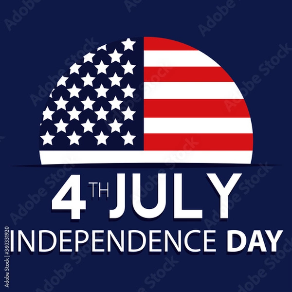 Fototapeta Poster of independence day