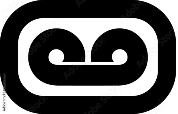 Obraz vector black icon with shadow