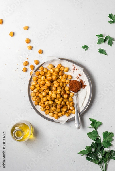 Fototapeta Chickpeas with pepper