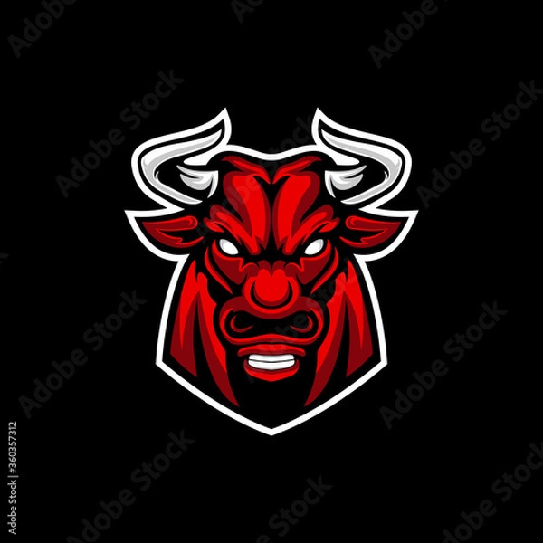 Obraz bull head logo icon design