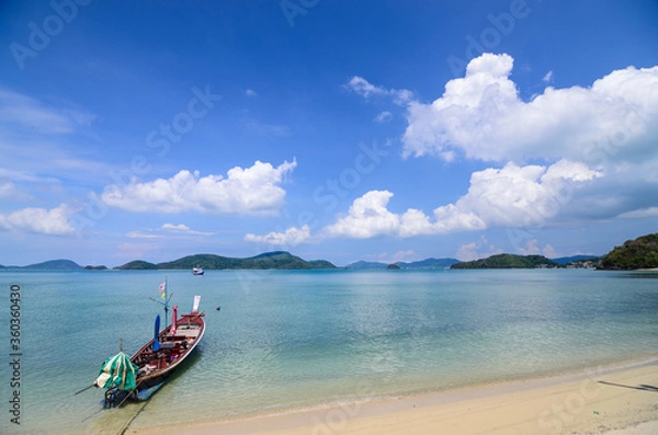 Obraz Sailing boat with clear sky