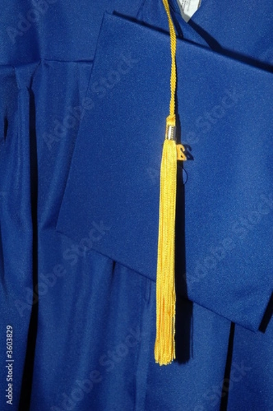 Fototapeta Graduation Gown & Cap
