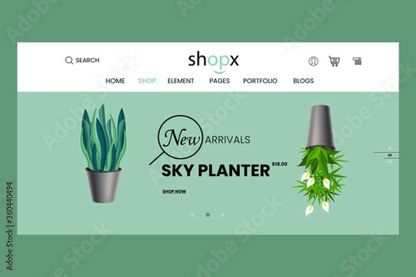 Fototapeta Website ui template vector illustration design