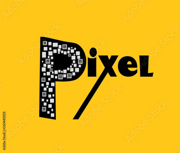 Fototapeta Pixel vector illustration design