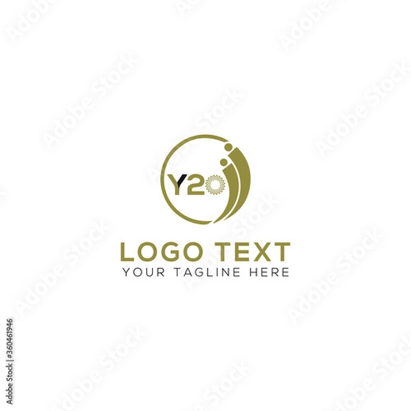 Obraz Y20 Human Logo Shape Logo Design