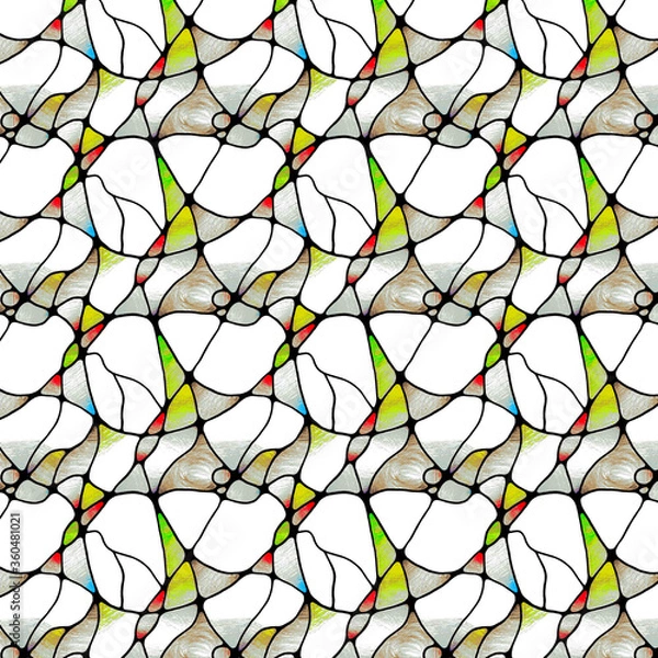 Fototapeta Iconic Twists abstract background pattern