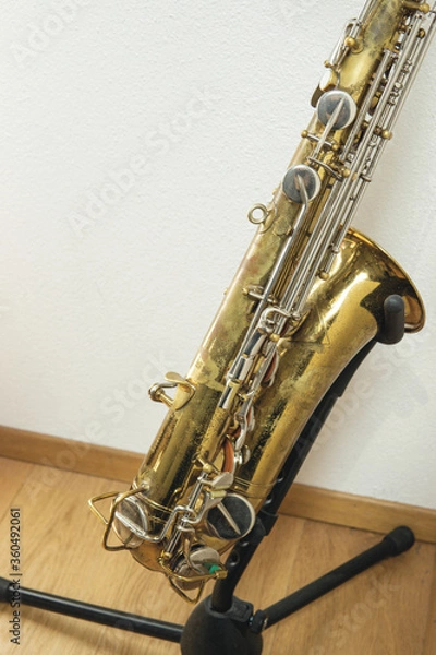 Obraz Gold Silver Saxophone
