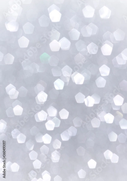 Fototapeta background with heart shape snow bokeh out of focus 