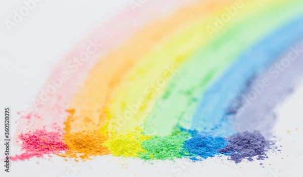 Obraz  chalks with rainbow colors