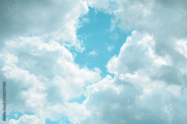 Fototapeta blue sky with clouds