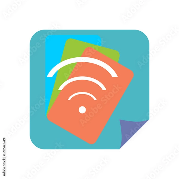 Obraz salmon sushi vector illustration