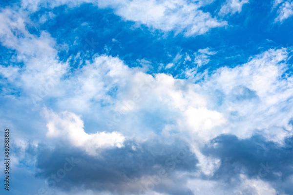 Obraz Blue sky with white clouds
