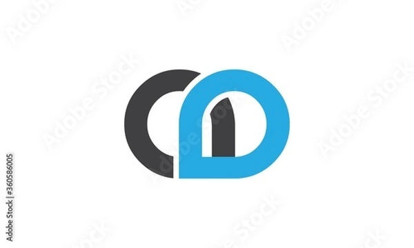 Obraz Unique AD alphabet logo Design .