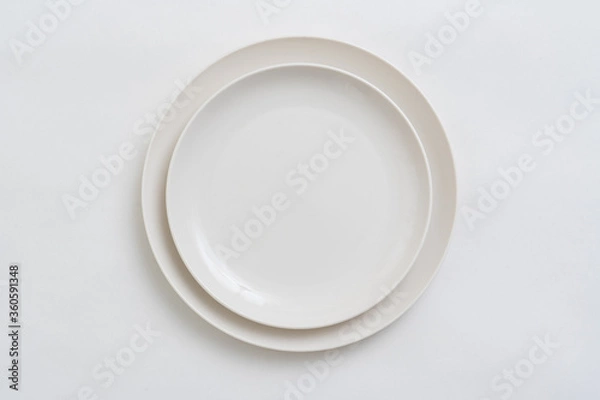 Fototapeta 白い丸皿