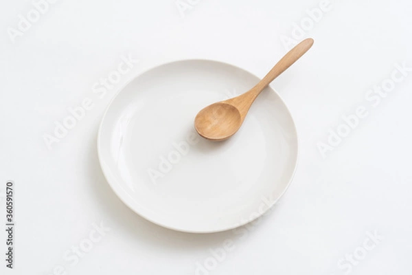 Fototapeta スプーンと皿
