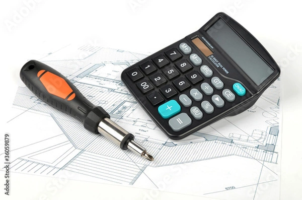 Fototapeta Blueprint