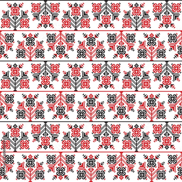 Fototapeta Traditional romanian embroidery 21