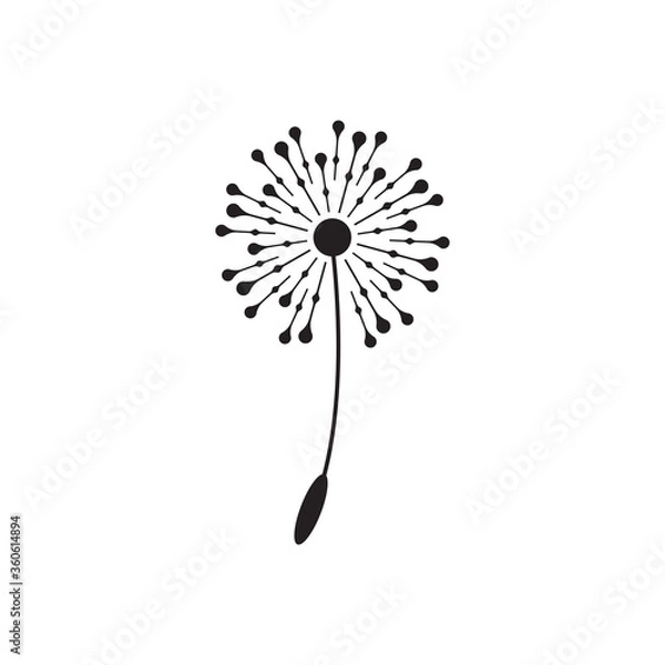 Fototapeta Dandelion vector icon design