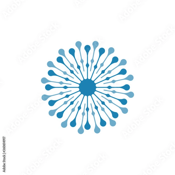 Obraz Dandelion vector icon design
