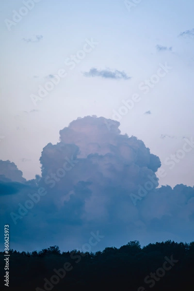 Fototapeta Big cloud with beautiful texture