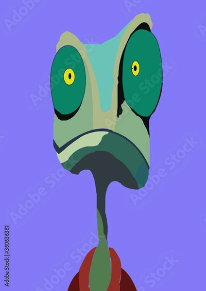 Obraz funny monster cartoon rango