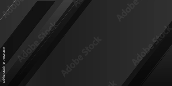 Fototapeta Modern black abstract presentation background. Vector illustration design for presentation, banner, cover, web, flyer, card, poster, wallpaper, texture, slide, magazine.