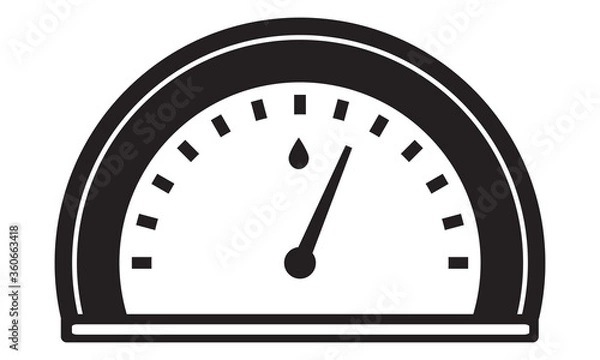 Obraz Speed meter icon. vector graphics