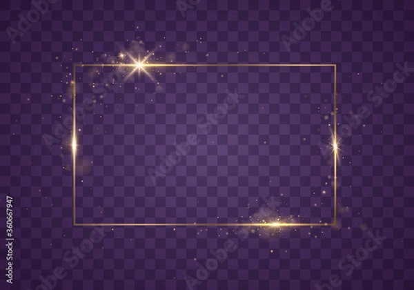 Obraz Gold frame light