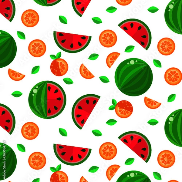 Obraz bright fruit pattern