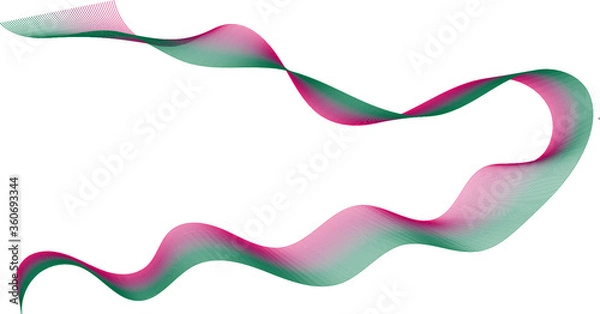 Fototapeta Vector ribbon that has smooth transitions