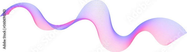 Obraz Vector ribbon that has smooth transitions