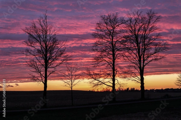 Fototapeta Dramatic sunset