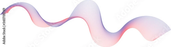 Fototapeta 
Vector ribbon that has smooth transitions.