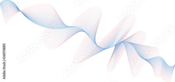 Fototapeta 
Vector ribbon that has smooth transitions.