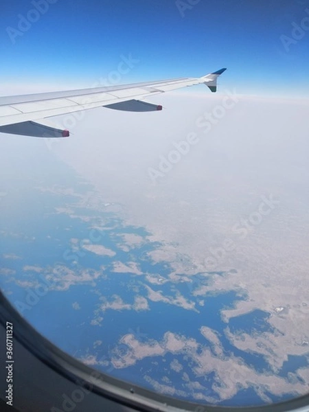 Obraz view from airplane window