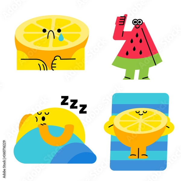 Obraz Pegatinas de verano