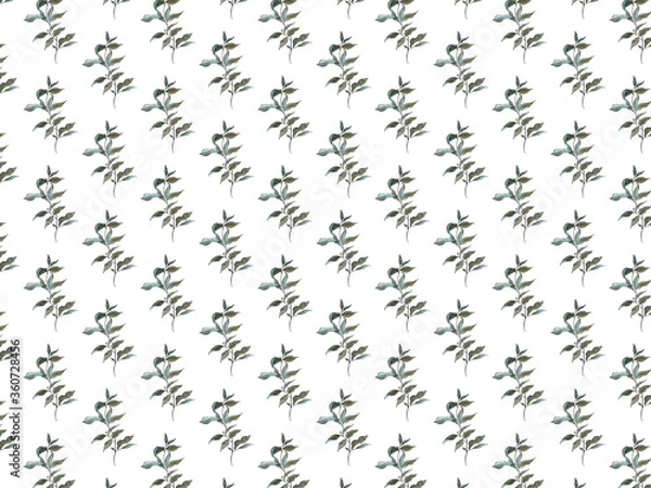 Fototapeta Background floral print. Simple pattern. Drawing watercolor. For home textiles, clothing, printing, dishes.